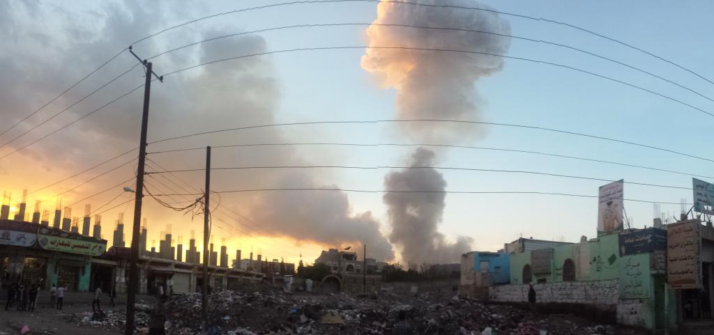 Saudi Airstrike in Sana'a, Yemen; May 2015