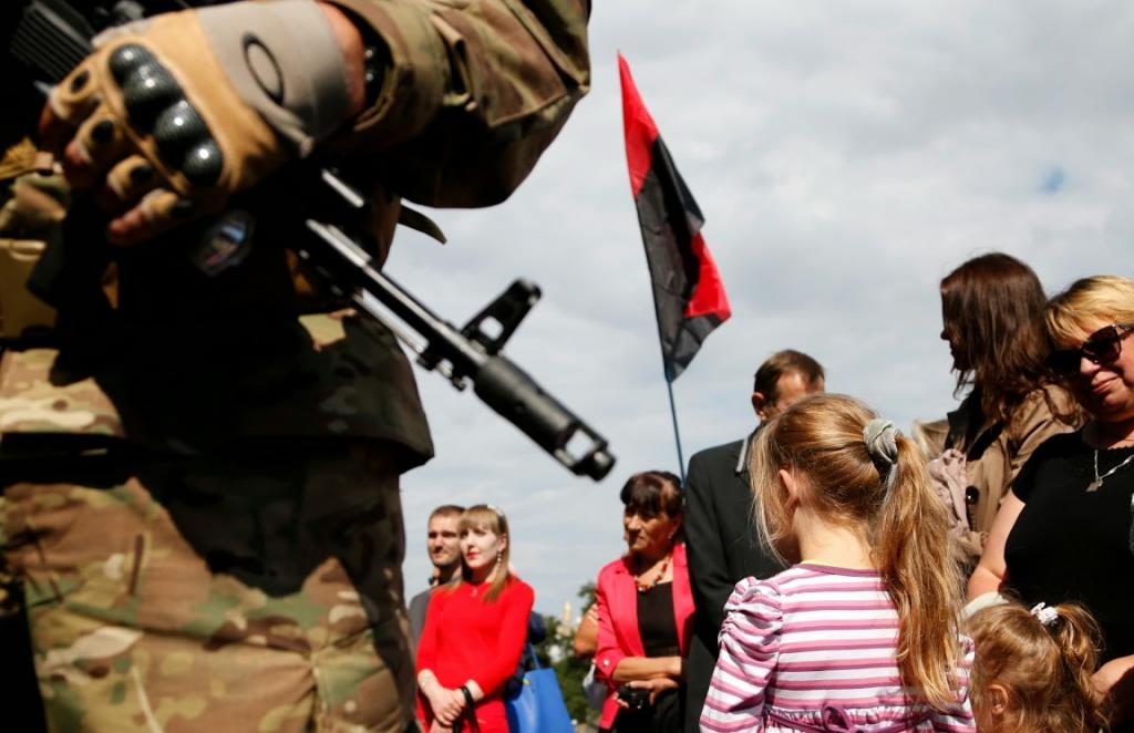 Ukrainian Insurgent Army Rally in Kiev, August 2014