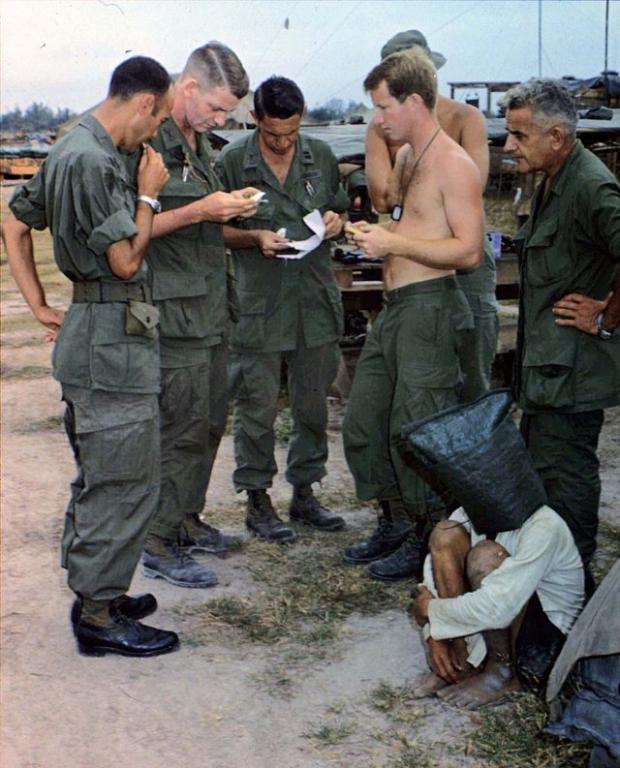 Viet Cong Suspect Interrogated Near Cambodian Border, South Vietnam, December, 1968