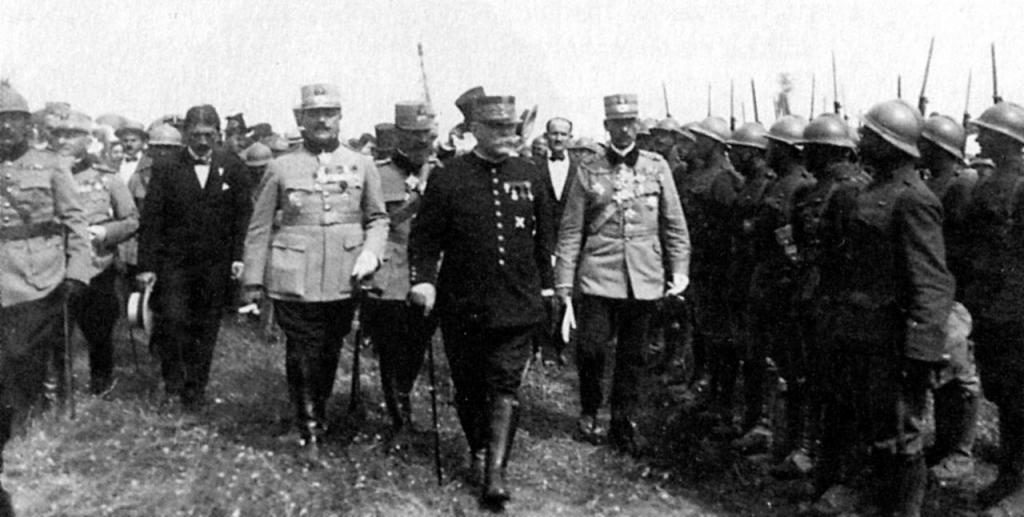 Marshall Joffre Inspecting Romanian Troops, Eastern Front, World War I