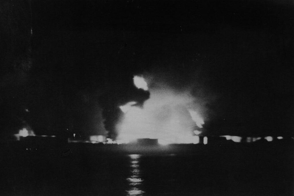 Struck Banyas Oil Terminal, Syria, 1973