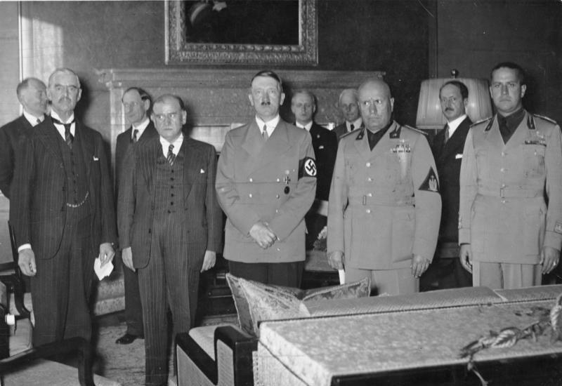 Appeasement aat the Munich Agreement, 1938