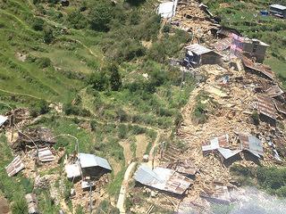 Destroyed Village in Dhading district, Nepal, May 2015