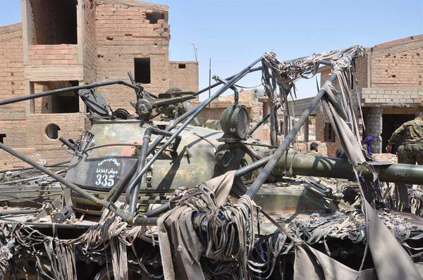 Abandoned ISIS Tank in al-Hasakah; Syria, July 2015