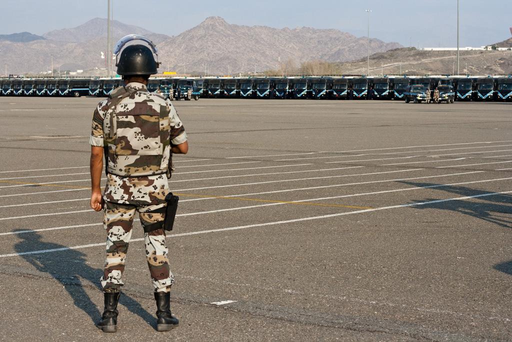 Saudi security forces on parade