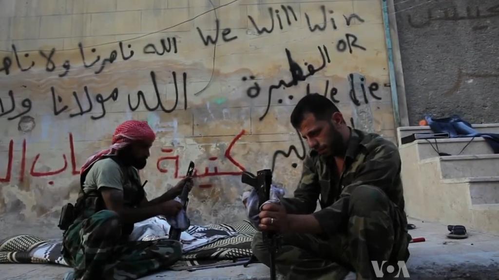 FSA Weapons Maintenance, Aleppo Syria, October 2012