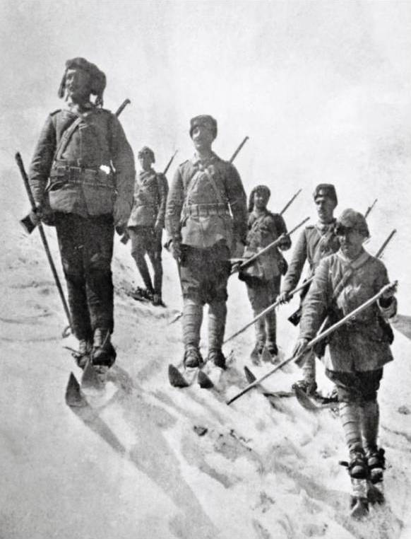 Turkish Soldiers in Winter Gear, Caucasus Campaign, World War I