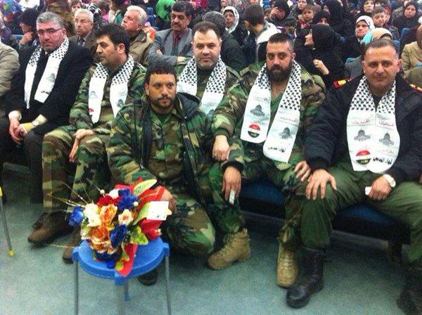 Leadership of the Liwa al-Quds (pro-Syrian Government) Forces; Aleppo, Syria, 2015