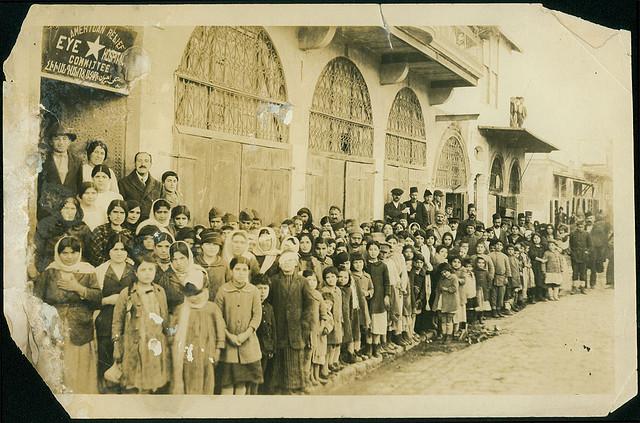 Refugees at the Armenian Relief Eye Hospital, Aleppo, 1920