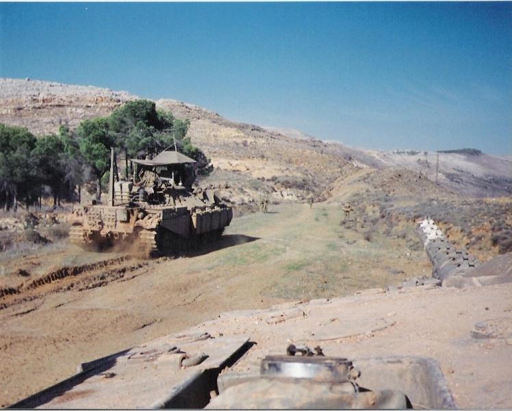 Israeli Armor Operating in Southern Lebanon, 1995