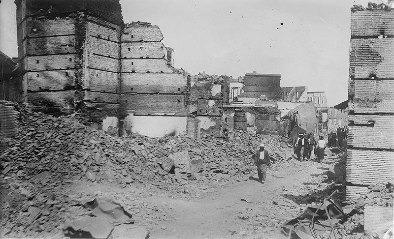 Ruins of Adana's Christian Quarter Following the Adana Massacre, Ottoman Empire, June, 1909