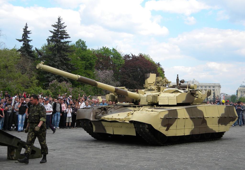 Ukrainian Upgraded Battle Tank at Kharkiv, 2014