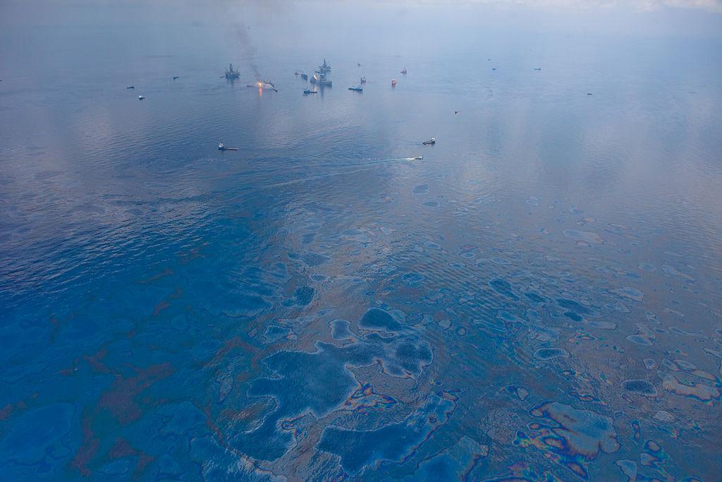 BP Oil Slick From Above