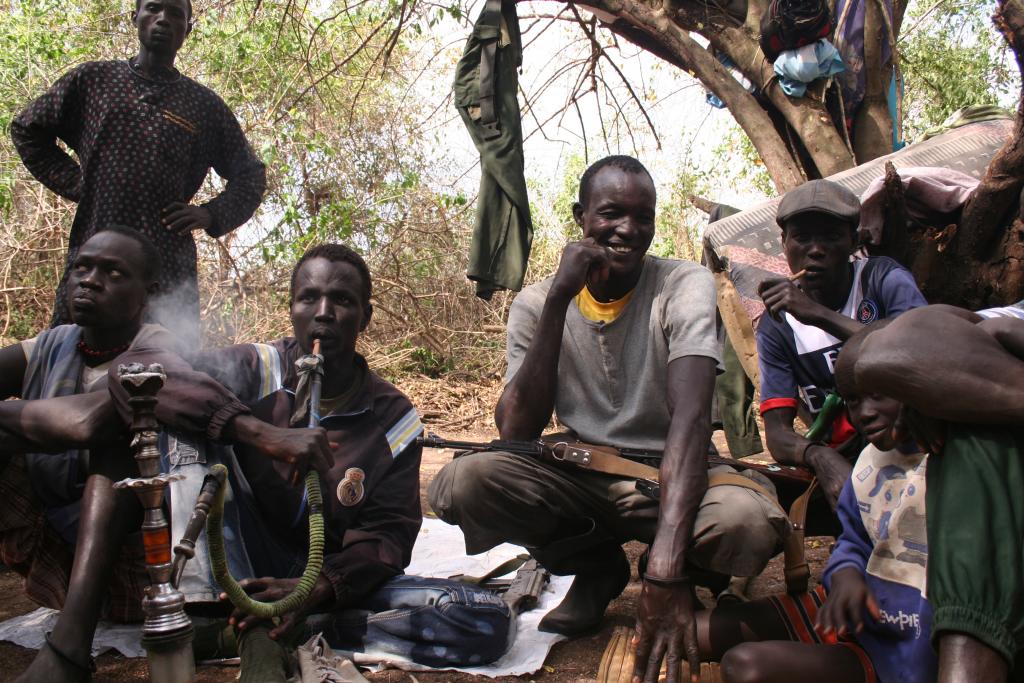 Armed Citizens in Awerial with Hookah