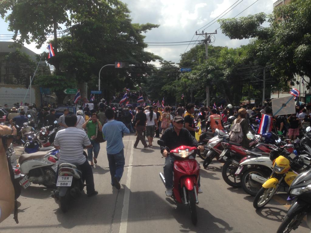 Demonstration at MoL, Bangkok Thailand, November 2013