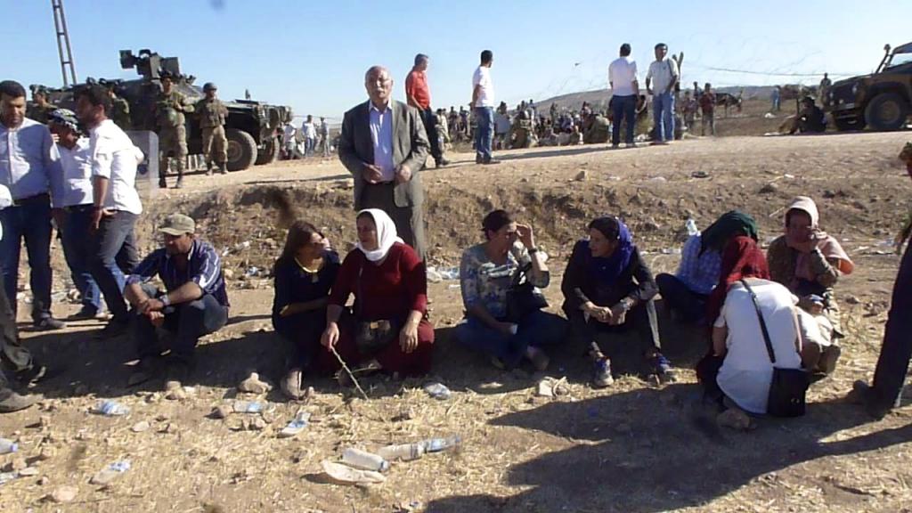 Refugees from Kobane, Suruc Turkey, September 2014