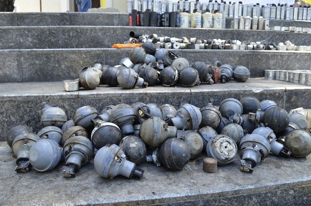 Empty Tear Gas Canisters ;Caracas, Venezuela, Apr 2014