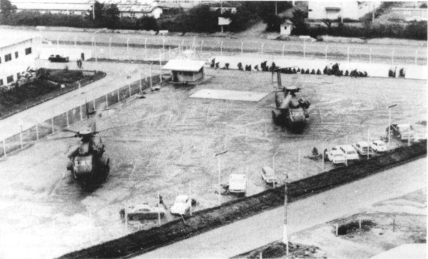 US Military Helicopters Prepare to Evacuate Saigon, Operation Frequent Wind, 1975