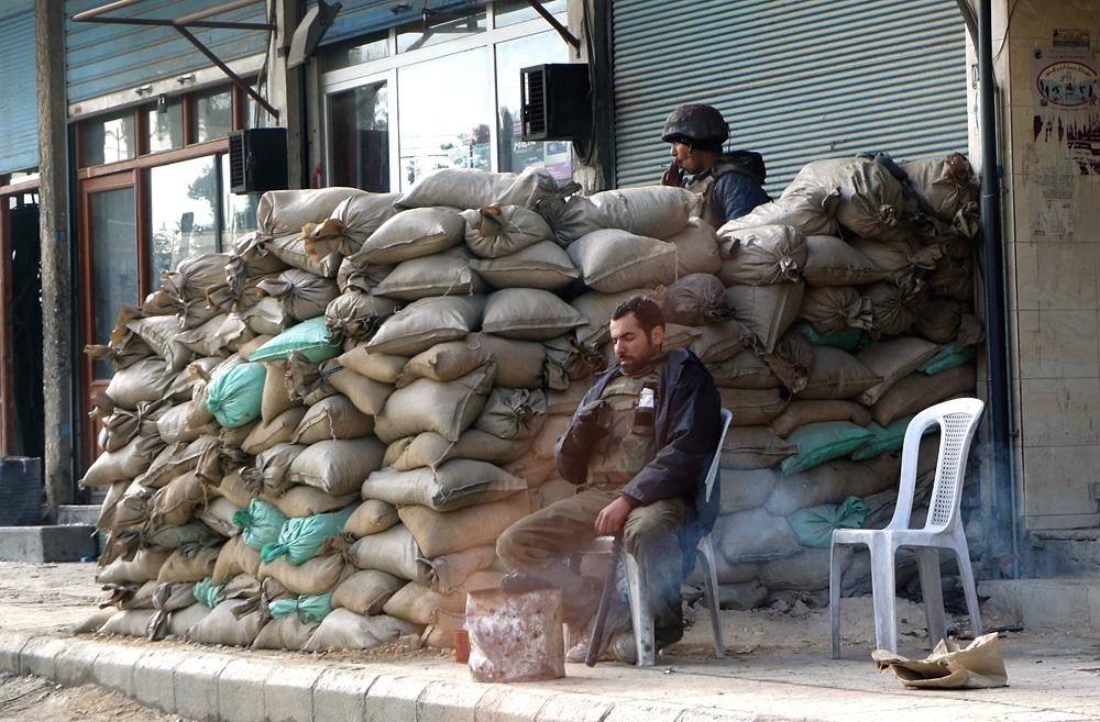 Syrian Army in Douma, Damascus, January 2012