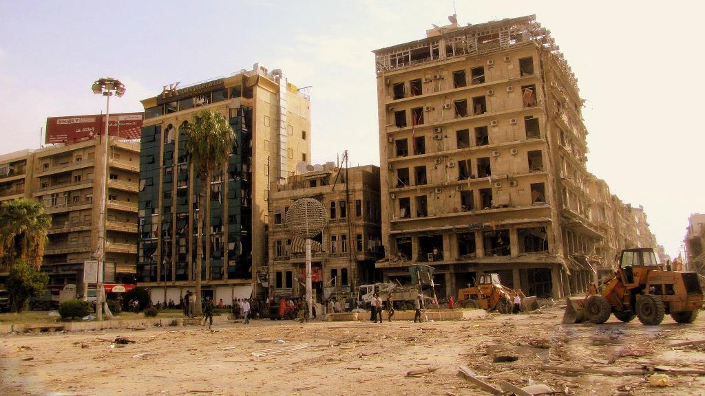 Car Bomb Damage, Aleppo, September 2014