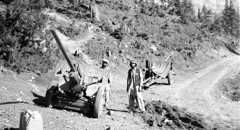 Afghan Muj Capture Field Guns, Paktika, 1984