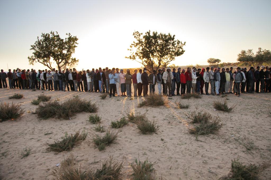 Libyan Refugees in Tunisian Transit Camp, 2011