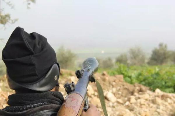 Free Syrian Army Fighter in Morek Syria, Jan 2015