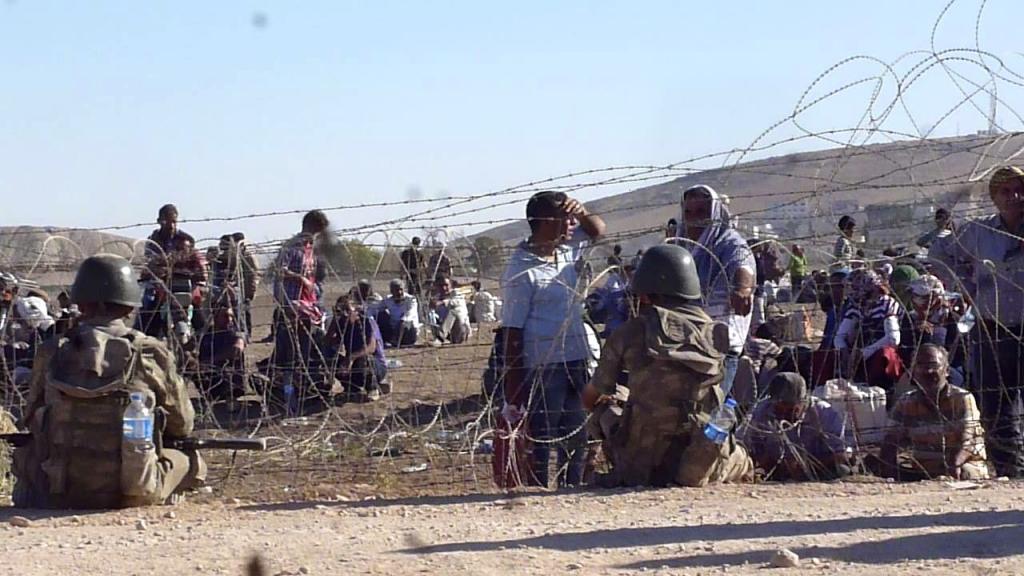 Residents of Kobane seek Refuge in Turkey, Suruc Turkey, September 2014