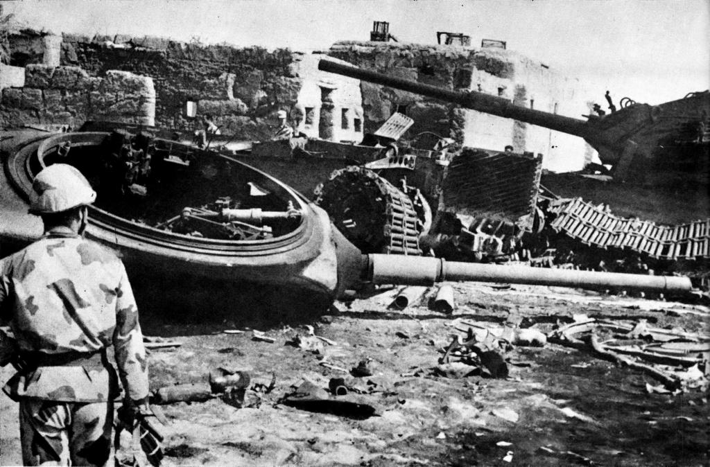 Destroyed Israeli Tanks, Ismailia, 1973