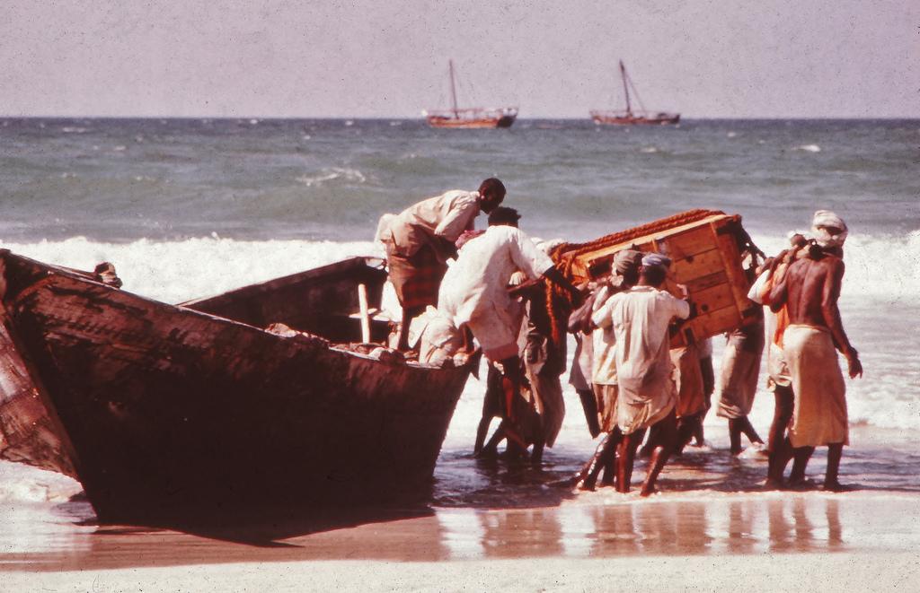 Unloading stores for the Sultan's Armed Forces