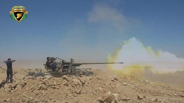 Jaysh Usud Al-Sharqiyah Artillery Strike on Islamic State, East Qalamoun - Syria, May 2015