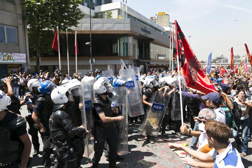 Events on Taksim Square in Istanbul, Turkey, June 2013