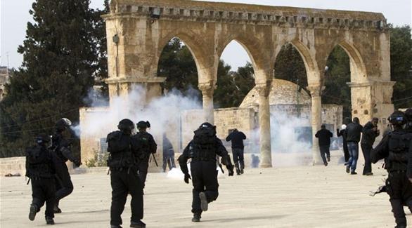 Israeli Forces Advance on the Al-Aqsa Mosque Compound; Jerusalem, Sept 2015