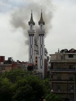 Rebel Shelling of Government Districts in Aleppo; Syria, May 2016