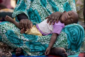 Khadidja, 11 months, cured from malnutrition