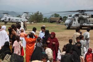 American Military Providing Humanitarian Aid to Pakistan Flood Victims, 2010