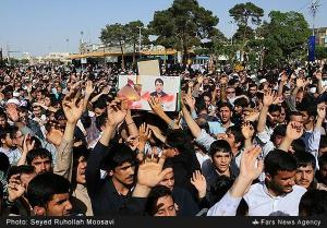 Funeral Service for Seven Pakistani Militants Killed in Syria, Qom - Iran, Apr 2015