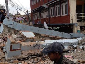 Infrastructure Devastation Caused by Massive Earthquake; Kathmandu Nepal, Apr. 2015