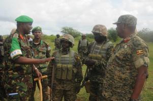 AMISOM Force Commander Lt. Gen. Jonathan Rono Visits Troops; Janaale,Somalia, Sept 2015