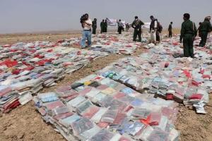 Burning of Confiscated Drugs in North Saada; Yemen, 2016