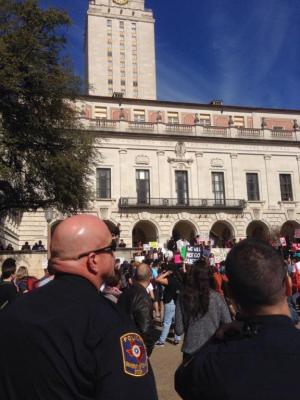 Anti-Trump Student Walkout at University of Texas; Austin, Janurary 2017