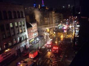 Gas Leak Explosion in East Village New York City, United States, Mar 2015