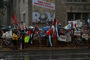 Hundreds protest in Toronto over Israeli action in Gaza