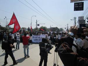 Protest Against the Delaying of the Completion of the Consitution; Kathmandu, Nepal, May 2011