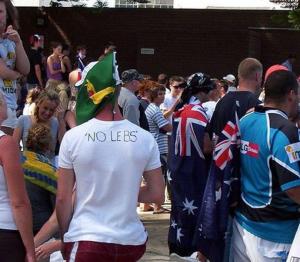 Anti-Lebanese Protesters at Cronulla, Australia, 2005