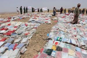 Burning of Confiscated Drugs in North Saada; Yemen, 2016