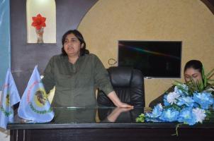 Female Asayish (Kurdish Police) Members Meeting in Qamişlo; Syria, May 2016