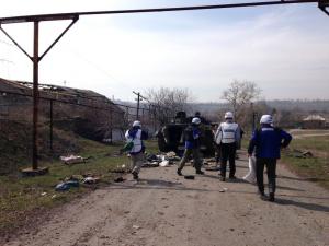 Organization for Security and Co-operation in Europe (OSCE) Observers Monitor Situation in Shyrokyne