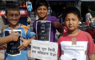 Protest Against the Delaying of the Completion of the Consitution; Kathmandu, Nepal, May 2011