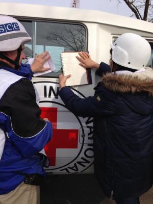 Organization for Security and Co-operation in Europe (OSCE) Observers Monitor Situation in Shyrokyne